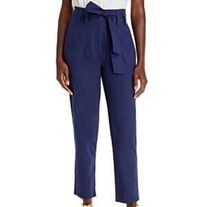 Aqua Belted Straight Ankle Pants linen XL